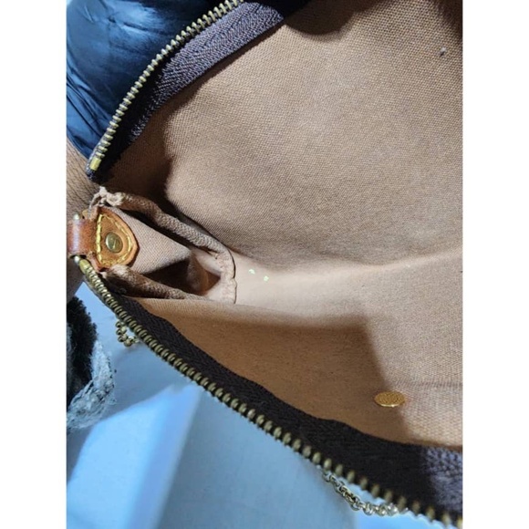 Authentic LOUIS VUITTON Monogram Eva Clutch/Crossbody Bag Brown - Picture 13 of 16